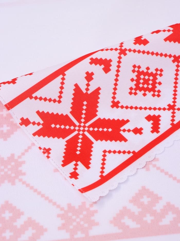 Рушник «Семейный очаг», 150×36 см, красный