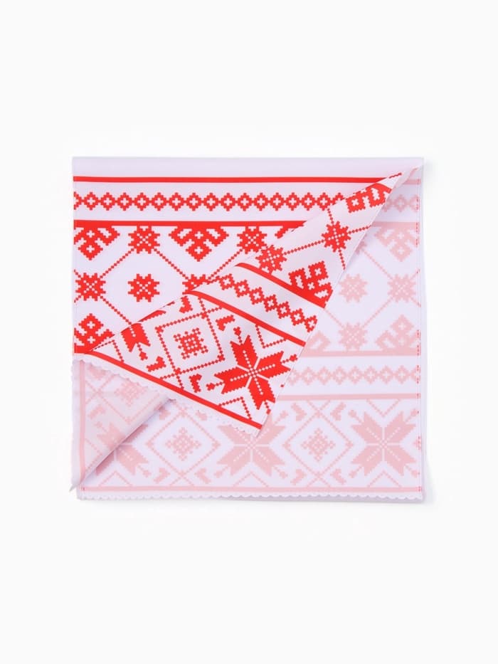 Рушник «Семейный очаг», 150×36 см, красный