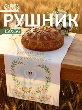 Рушник «Совет да любовь» 150×36 см
