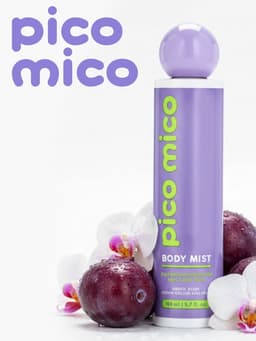 Мист для тела парфюмированный, 168 мл, аромат амбра, слива, жасминовая орхидея и мускус, PICO MICO