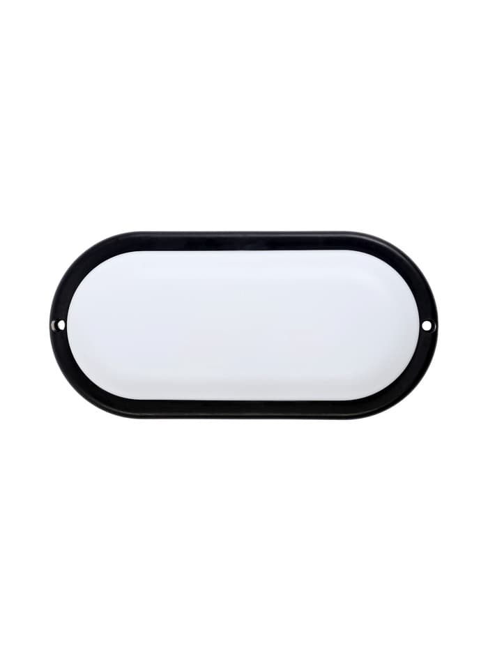 Светильник светодиодный Включай, герметичный, 17 Вт, 1445 лм, IP65, 6500К, овальный, чёрный