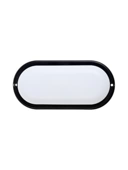 Светильник светодиодный Включай, герметичный, 17 Вт, 1445 лм, IP65, 6500К, овальный, чёрный