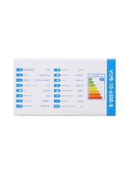 Прожектор светодиодный VKL Electric, 10 Вт, 1200 лм, 6500К, IP65, 220 В чёрный, свечение холодное белое