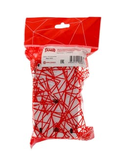 Выключатель одноклавишный с розеткой TANGO, 16 А, IP20, горизонтальный, с заземлением, белый