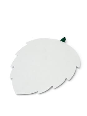 Коврик - сидушка для бани и сауны «Берёзовый лист», 49×38 см, войлок, белый