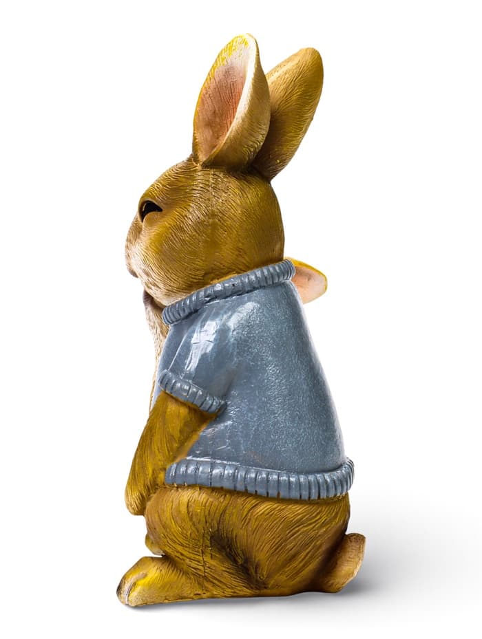 Садовая фигура из полистоуна «Заяц с дочкой», 23×18×12 см