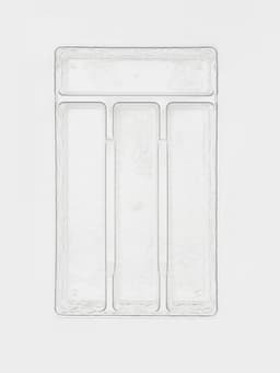 Лоток под столовые приборы Magistro «Кристалл», 4 отделения, 29×17×4.5 см, пластик, прозрачный