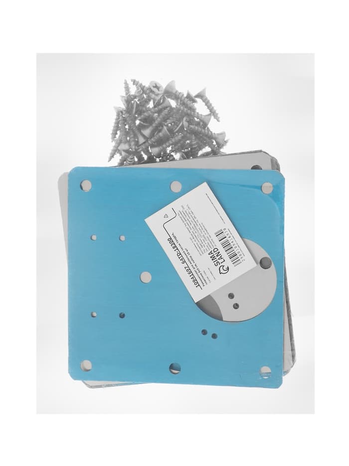 Ремкомплект для мебельной петли ТУНДРА, пластина 9×9 см, набор 10 шт.