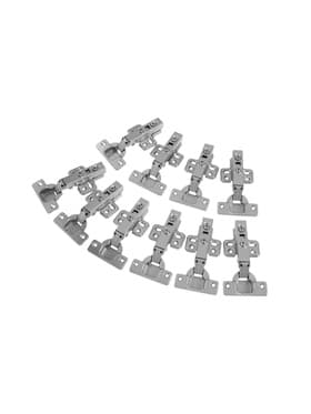 Петля мебельная с доводчиками ТУНДРА, накладная, угол 90 градусов, набор 10 шт.