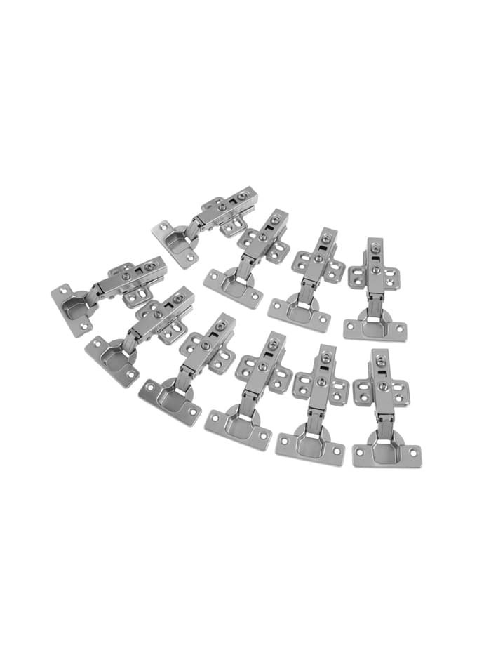 Петля мебельная с доводчиками ТУНДРА, накладная, угол 90 градусов, набор 10 шт.