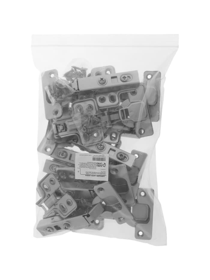 Петля мебельная с доводчиками ТУНДРА, накладная, угол 90 градусов, набор 10 шт.