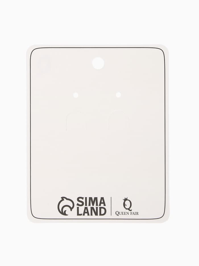 Серьги гвоздики «Кристалл. Круг», прозрачно-чёрные