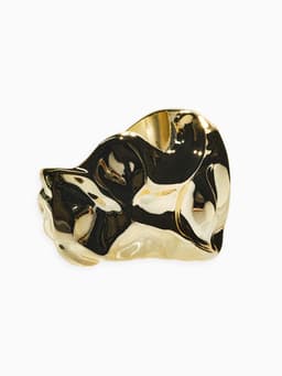 Браслет манжета «Лава», d=7.5 см, цвет золото