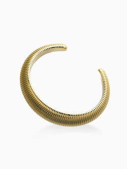 Браслет манжета «Пружина», d=7.5 см, цвет золото