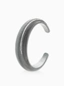 Браслет манжета «Пружина», d=7.5 см, цвет серебро
