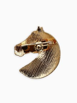 Брошь с эмалью «Лошадь», МИКС в золоте