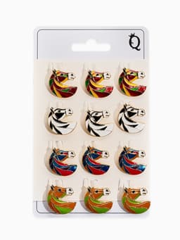 Брошь с эмалью «Лошадь», МИКС в золоте