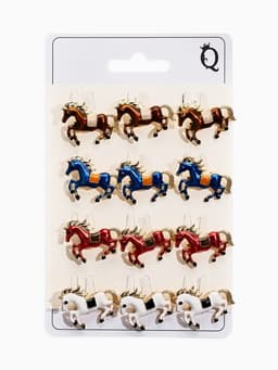 Брошь с эмалью «Маленькая лошадка», скакун, МИКС в золоте