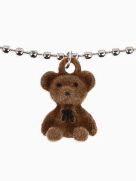 Кулон детский «Выбражулька. Мишка», 40 см, коричневый в серебре
