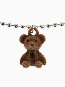 Кулон детский «Выбражулька. Мишка», 40 см, коричневый в серебре