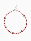 Бусы детские «Выбражулька. Клубника и Жемчуг», 34.5 см, красный, белый