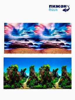 Фон для аквариума и террариума, 40×75 см, двухсторонний