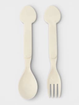 Ланч - бокс, контейнер для еды Доляна «Счастливый бургер», 3 ячейки, с ложкой и вилкой, 17.5×15.5×8 см, пластик, жёлтый