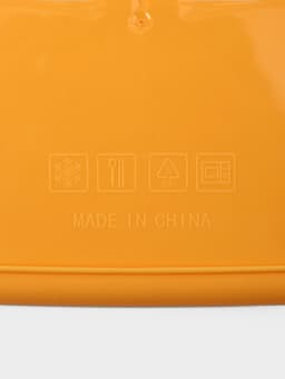 Ланч - бокс, контейнер для еды Доляна «Счастливый бургер», 3 ячейки, с ложкой и вилкой, 17.5×15.5×8 см, пластик, жёлтый