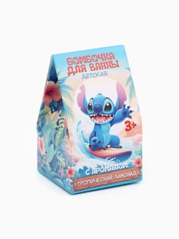 Бомбочка для ванны детская 40 г, аромат тропический лимонад, в коробке