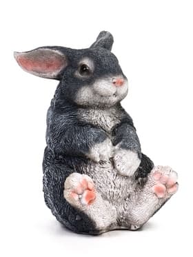 Садовая фигура из полистоуна «Зайка», 14×12×18 см