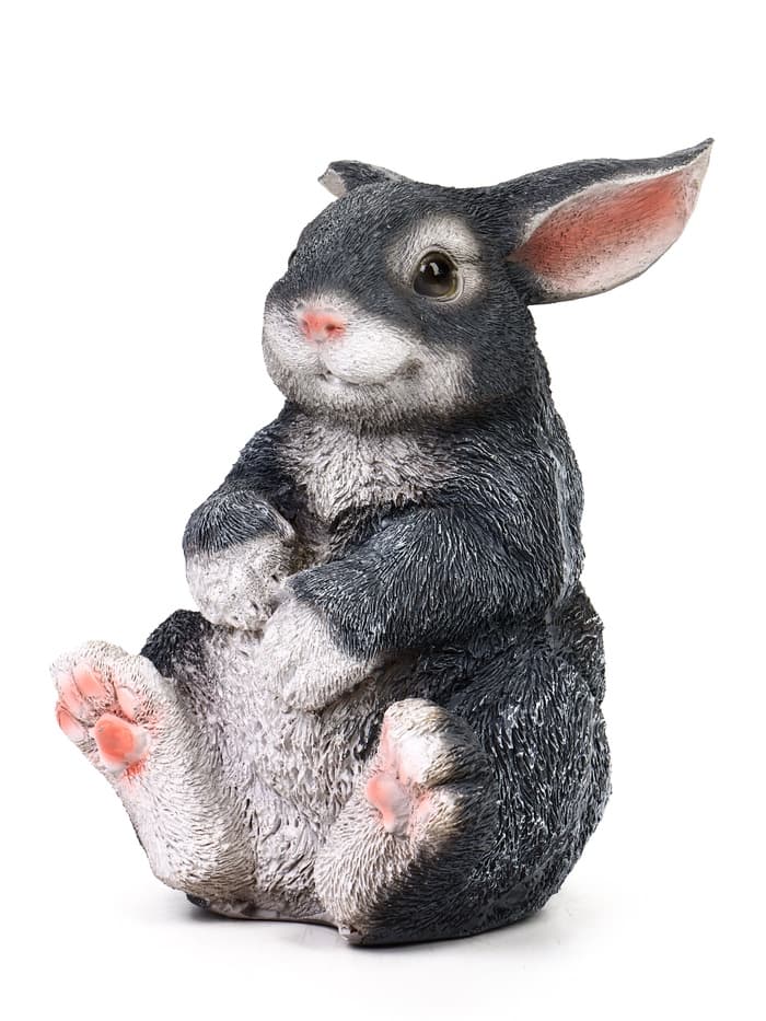 Садовая фигура из полистоуна «Зайка», 14×12×18 см