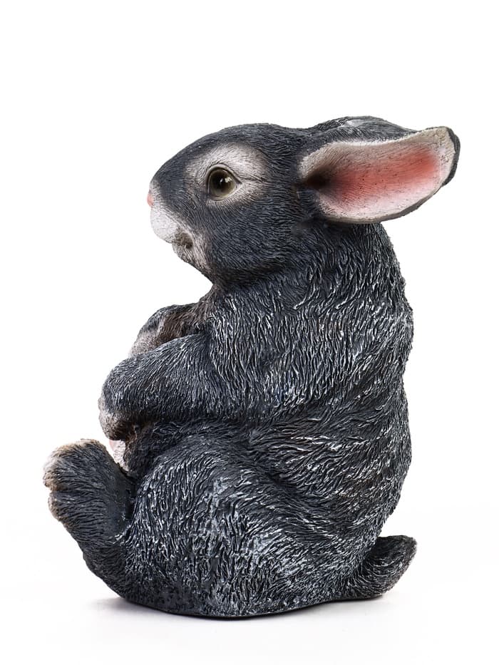 Садовая фигура из полистоуна «Зайка», 14×12×18 см