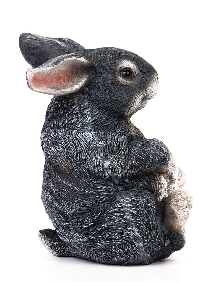 Садовая фигура из полистоуна «Зайка», 14×12×18 см