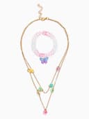 Цепочка и чокер детские «Выбражулька. Бабочки», разноцветные в золоте