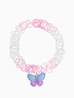 Цепочка и чокер детские «Выбражулька. Бабочки», разноцветные в золоте