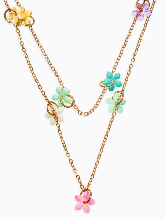 Цепочка и чокер детские «Выбражулька. Бабочки», разноцветные в золоте