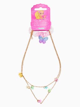 Цепочка и чокер детские «Выбражулька. Бабочки», разноцветные в золоте