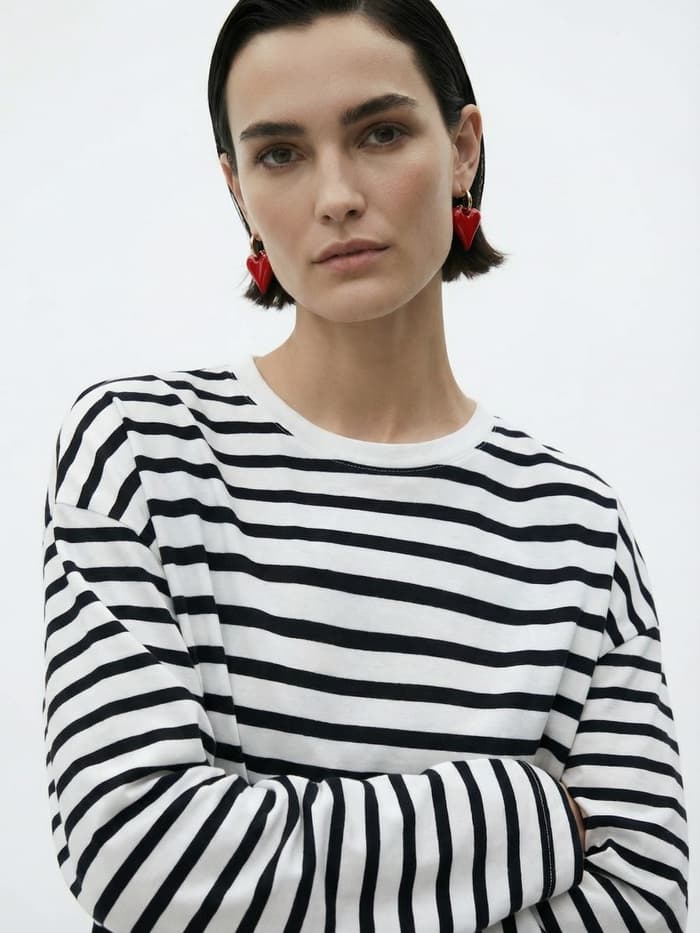 Серьги со съёмными подвесками «Сердца вытянутые», красные в золоте