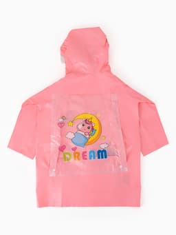 Дождевик детский, рост 100-110, розовый