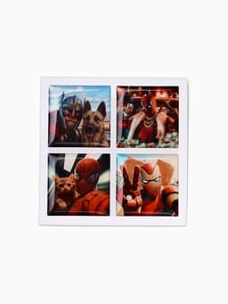 Объемные 3D стикеры на телефон «Супергерои», 4 шт., 3×3 см