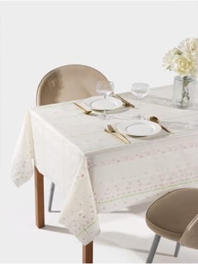 Клеёнка на стол ажурная Lace «Плетение роз», ширина 137 см, рулон 20 метров, толщина 0.3 мм