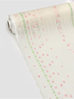 Клеёнка на стол ажурная Lace «Плетение роз», ширина 137 см, рулон 20 метров, толщина 0.3 мм