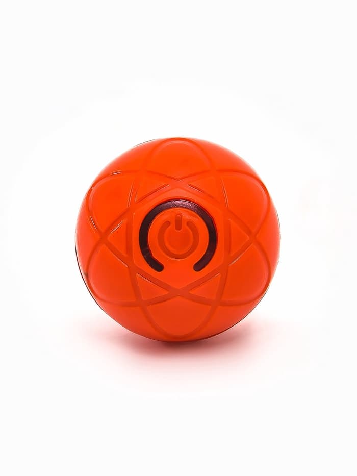 Интерактивная игрушка для собак «Гравитационный мяч», 5.5 см, оранжевая