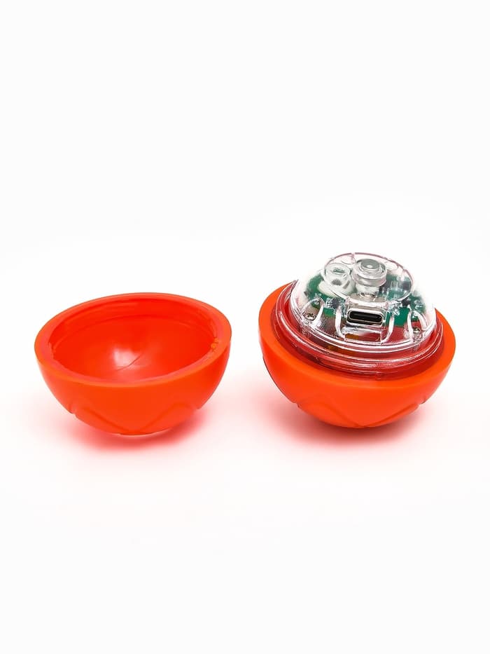 Интерактивная игрушка для собак «Гравитационный мяч», 5.5 см, оранжевая