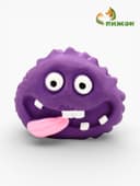 Пищащая игрушка для собак «Монстр», 7×5.5 см, латекс, фиолетовая