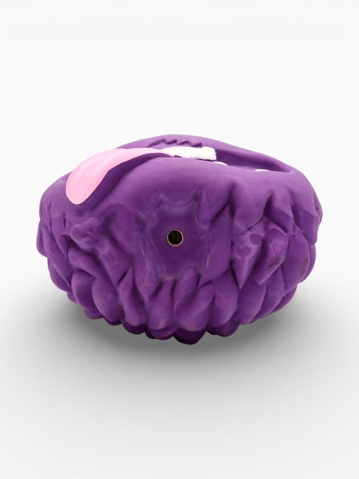 Пищащая игрушка для собак «Монстр», 7×5.5 см, латекс, фиолетовая