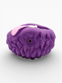 Пищащая игрушка для собак «Монстр», 7×5.5 см, латекс, фиолетовая