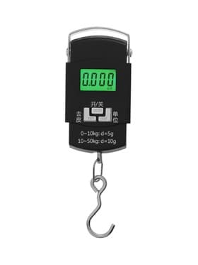 Весы - безмен LV-505, электронные, до 50 кг, точность до 10 г, подсветка, чёрные