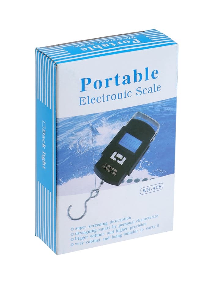 Весы - безмен LV-505, электронные, до 50 кг, точность до 10 г, подсветка, чёрные