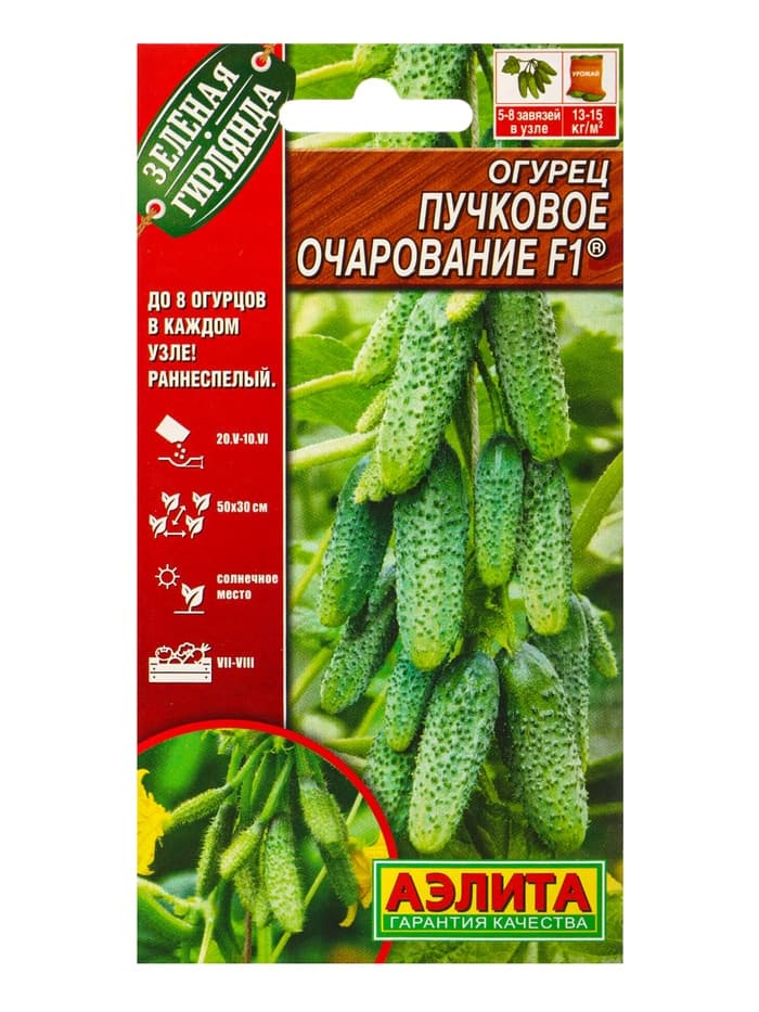Набор семян Огурец раннеспелый, самоопыляемый, 3 пакета